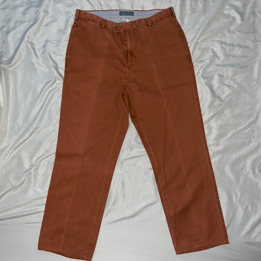 Peter Millar Mens Chinos Pants Terra Cotta Straight Fit Casual Size 34x28